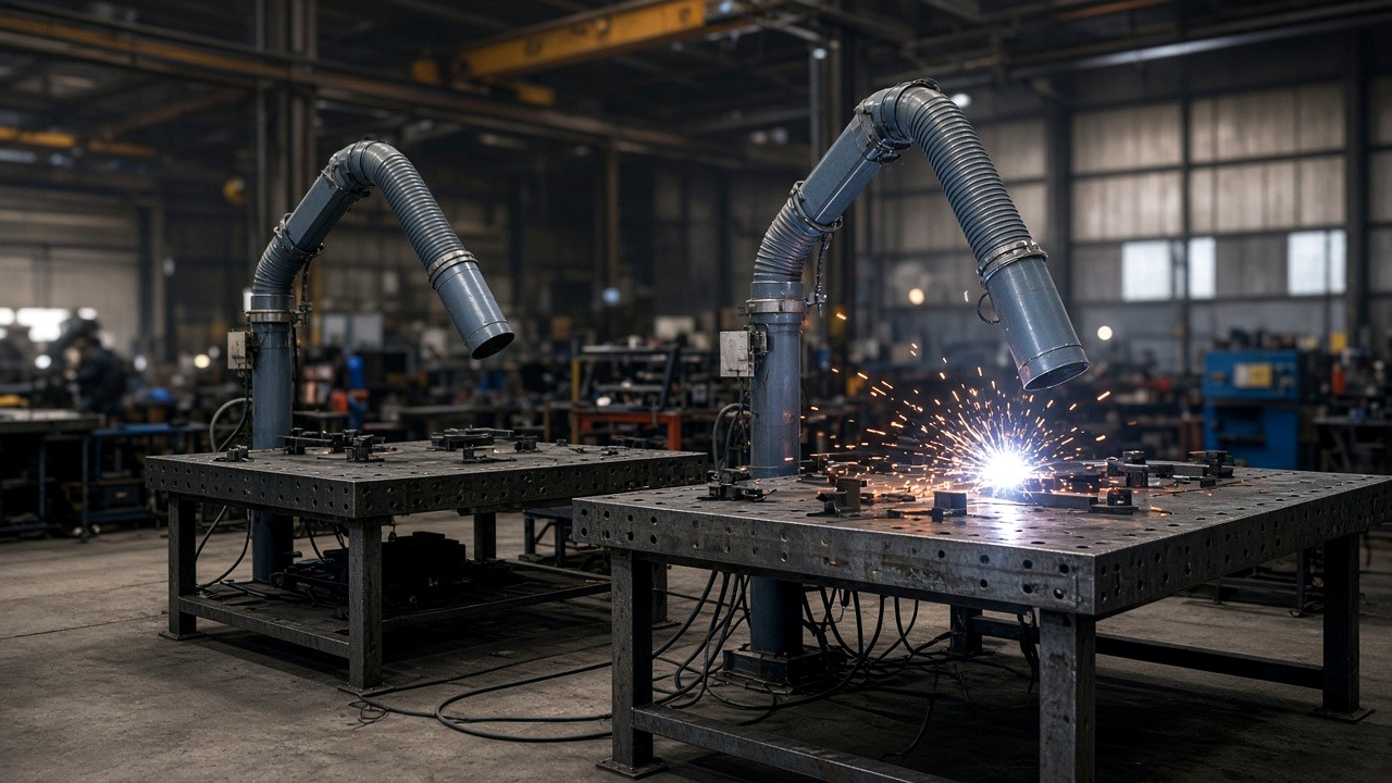 Weld-Arm arm with welded stand